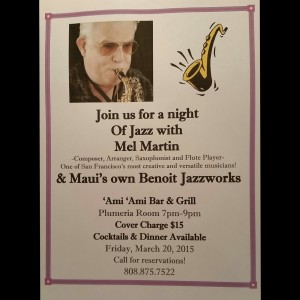 Mel Martin at 'Ami 'Ami Bar & Grill